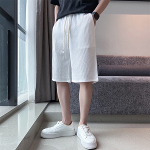 2023夏季新款男士休闲短款时尚个性直筒裤男K77-P25图片
