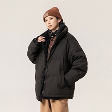 新标白鸭绒简约休闲立领外套纯色加厚羽绒服ESY0221-P205，男装羽绒服，电商B306