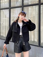 现货，短款皮夹克，三色、三个尺码，其它，依柏璐