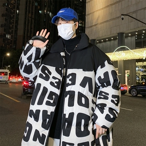 2023男冬季新款保暖棉衣防风撞色宽松加厚大码棉服外套33351P105图片