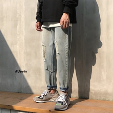 2021春季潮流男生休闲牛仔裤男C55/限，男装牛仔裤，电商B350