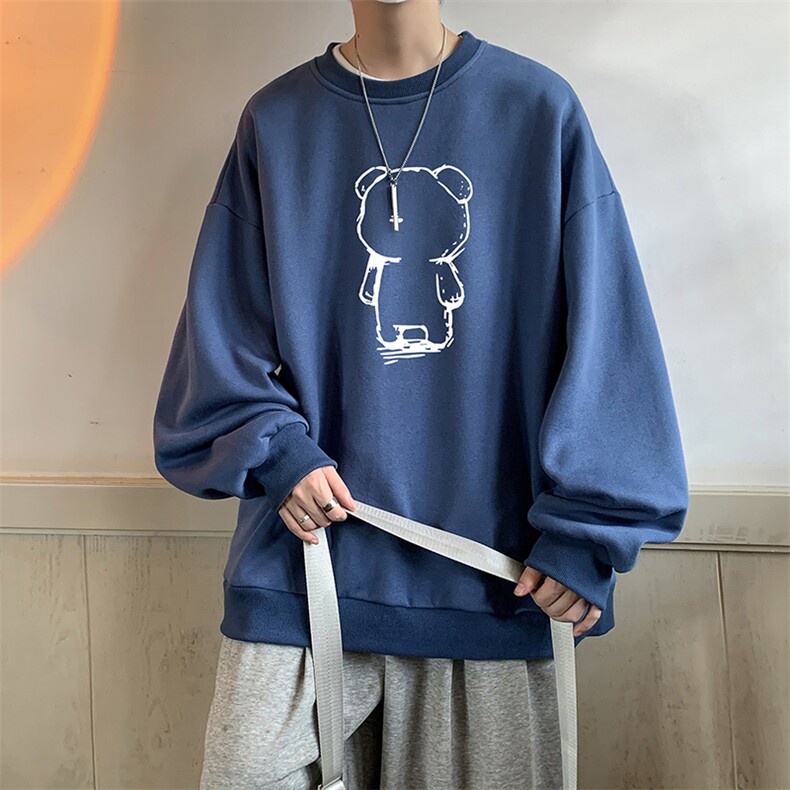 春季圆领卫衣男大码韩版宽松长袖外套S6339-P28,男装卫衣,电商A040