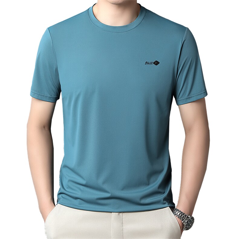 ZG1378男式2023年夏季新款T恤男短袖商务时尚休闲体恤男装P50,男装T恤,电商B360
