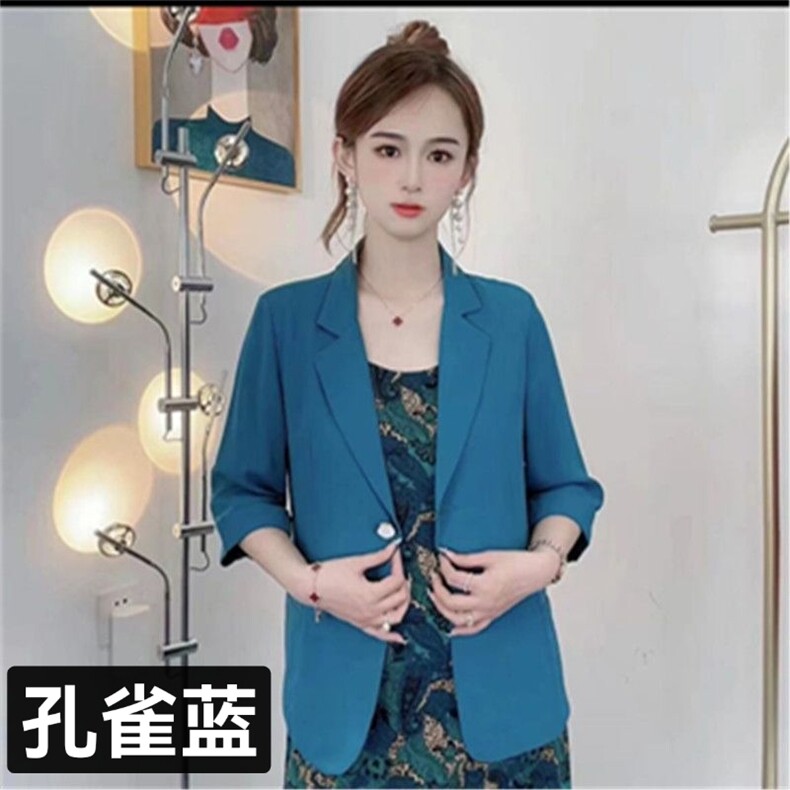 2025时尚百搭防晒西装单件修身型,女装短外套,思沃羊绒
