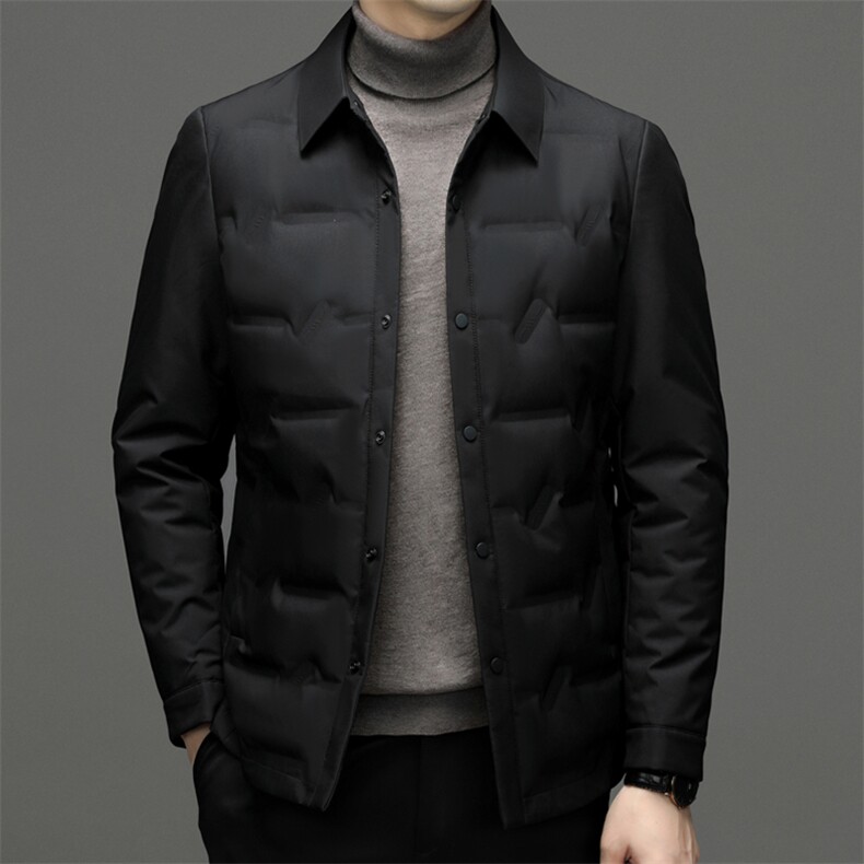 冬季男商务休闲羽绒服加厚保暖外套中年宽松男装YY072211-P205，男装羽绒服，星座1105-3