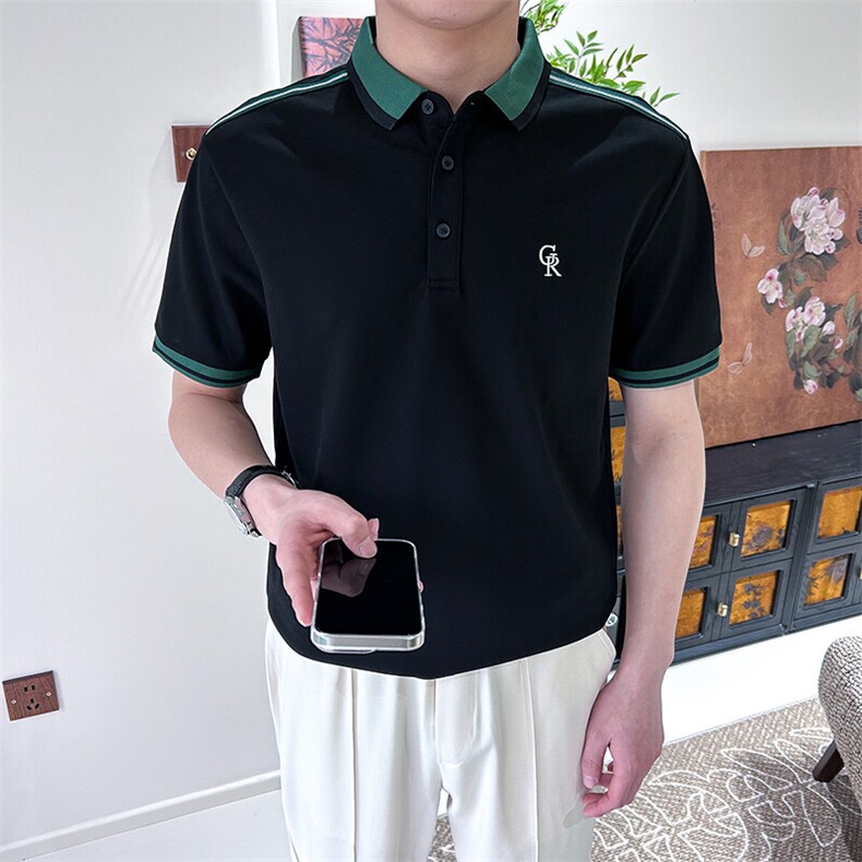 夏季短袖polo衫设计款刺绣半袖T恤A3104-P50,男装T恤,星座1012-1