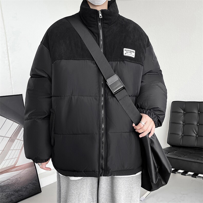 冬季加厚灯芯绒棉衣男宽松立领男士棉服潮流棉袄A266-WMY8623-P75图片