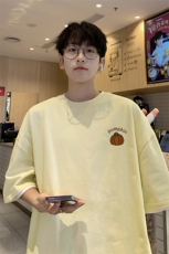 抖音直播得物重磅短袖T280克TB4344批28纯棉220克T4344P20控38，男装T恤，电商C408(原B339-1)