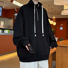 WY5021/P65春装新款高品质不起球个性套头卫衣男潮流宽松上衣外套，女装短外套，电商A141