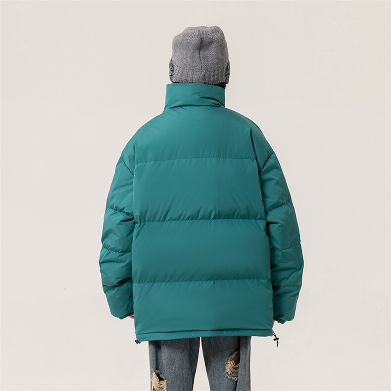 新标白鸭绒简约休闲立领外套纯色潮流加厚羽绒服ESY0215-P150,男装羽绒服,电商B306