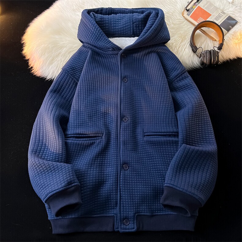 8XL~M加绒加厚夹克卫衣特大码连帽重磅开衫外套KS2102P80加绒100,男装夹克,电商B238