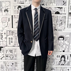 学院风dk垫肩制服外套男西装JK西服合唱成人礼毕业季班服外套，男装西服，星座601-1