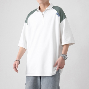 夏季新款亮色字母设计休闲圆领潮流男士短袖ZDP3319-P53图片