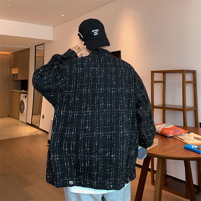 小香风夹克男ins潮流韩版休闲宽松痞帅外百搭上衣Z658P60,男装夹克,星座1116-2