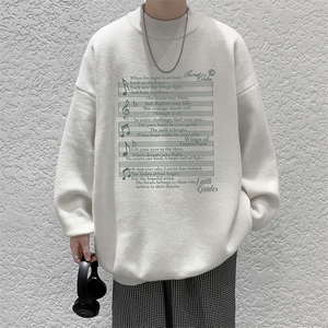 半高领毛衣男大码胖子针织衫毛线衣 M18428-P45 加绒款-P65图片