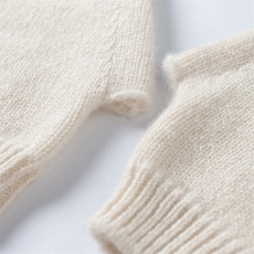 2025年秋季新款加厚露指针织羊绒手套舒适休闲通勤百搭，手套，暖习羊绒