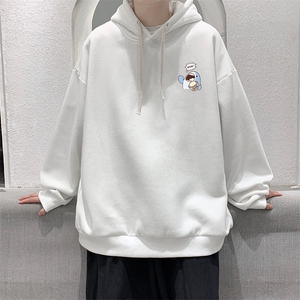 WY2239-P35 加绒款-P40 纯棉连帽卫衣男大码运动帽衫宽松薄外套男图片