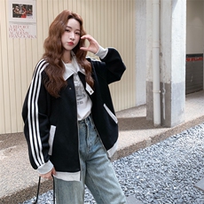 2C050-9006-P155-K228秋季新款拼色针织外套，女装短外套，2C050