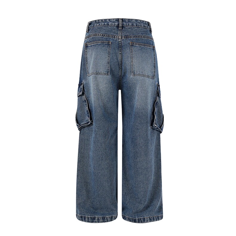 潮流宽松工装牛仔裤高街潮牌休闲裤A161-K5052-P68118元,男装牛仔裤,电商A161