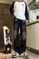 A178秋冬季新款美式休闲牛仔裤男直筒宽松C65P48限价68，男装牛仔裤，电商A178