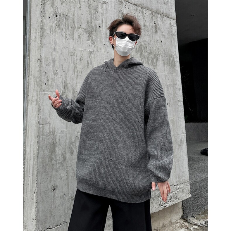 连帽毛衣男款2025秋冬季新款痞帅慵懒宽松针织衫外套MY620-P53,男装针织衫/毛衣,星座308B-2