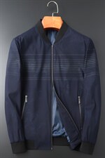 夹克中青年男时尚百搭棒球领商务休闲茄克外套男装ASD86209-P140图片