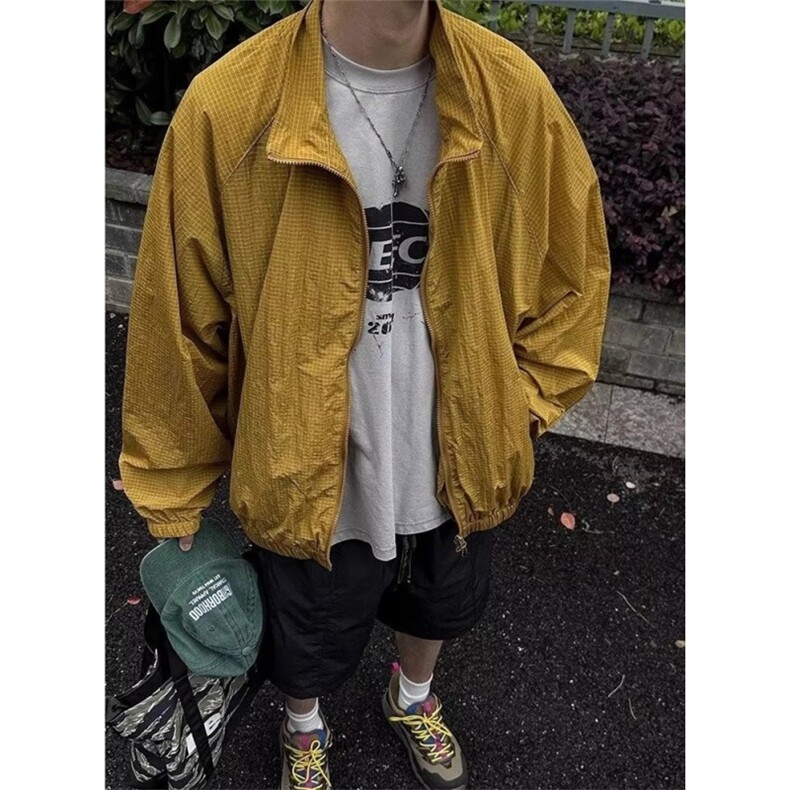 简约短款立领防晒衣外套男夏季薄款冰丝速干防晒服夹克FB990,男装防晒衣,星座1116A（原606A-3）