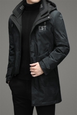 F711秋冬新款2023年男士休闲羽绒服加厚保暖夹克外套P235，男装羽绒服，电商B360