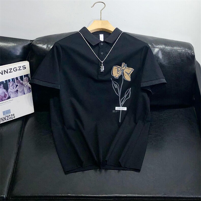 网图现货夏季新款 潮牌印花男T恤短袖 R120-P35图片