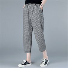 裤子2021年夏季简约收腰简约纯色潮流舒适通勤，女装裤子，奕阳依阁