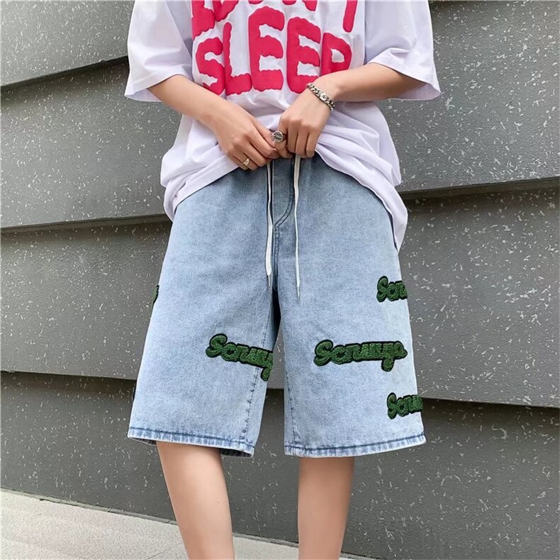 男夏季潮流时尚休闲短裤牛仔短裤D8809P40,男装休闲裤,星座1116-2