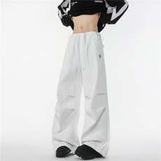 8XL-M新款速干肌理感直筒工装裤男宽松早秋休闲裤阔腿裤K9172P68，男装工装外套，电商D206-1