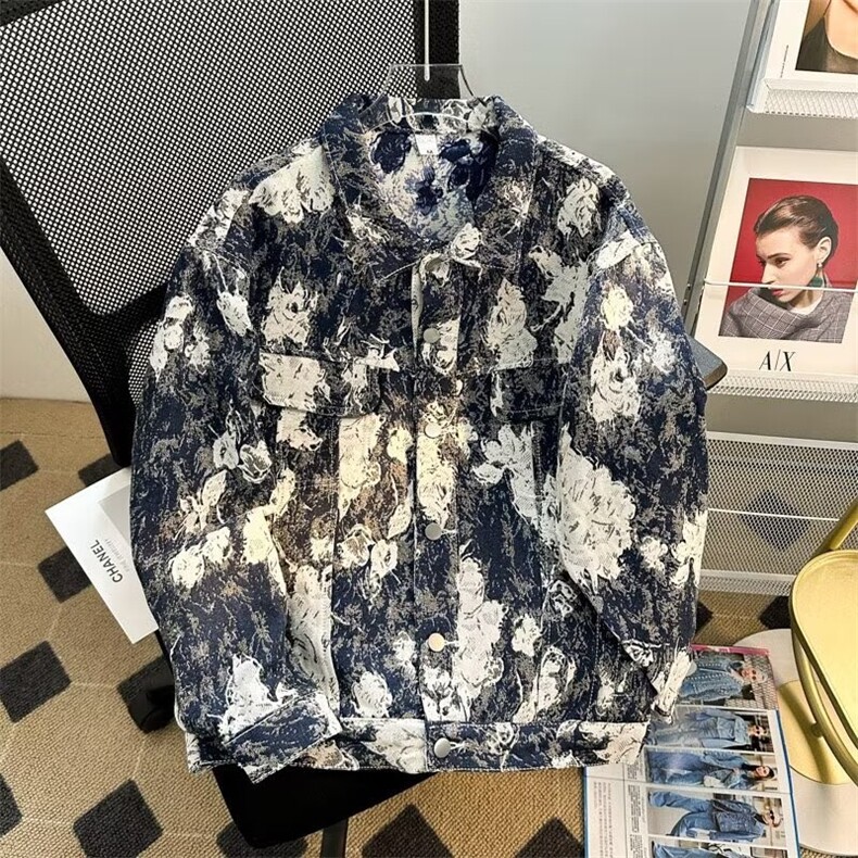 JK098抖音黑标原版牛仔高质量蓝色M-2XL，男装工装外套，星座218-1（原230）