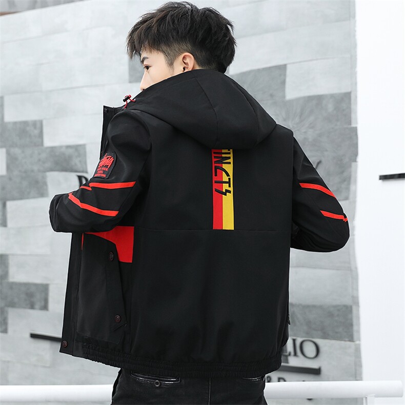 外套男装2021春装新款韩版潮流帅气休闲工装夹克男A112-jk071-P80图片