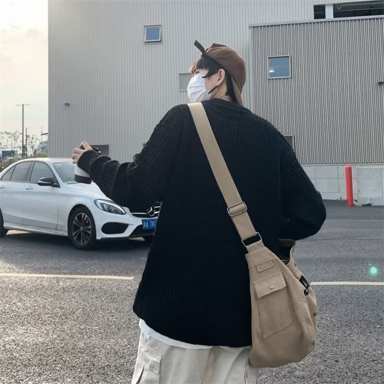 秋冬重磅日系宽松圆领套头简约毛衣男女内搭打底针织衫MY7009-P53,男装针织衫/毛衣,星座308B-1
