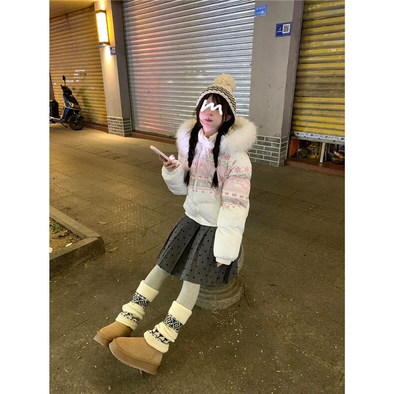 1506A/G78180/P89新款冬季费尔岛印花高级感面包服上衣,女包手腕包,星座1506A