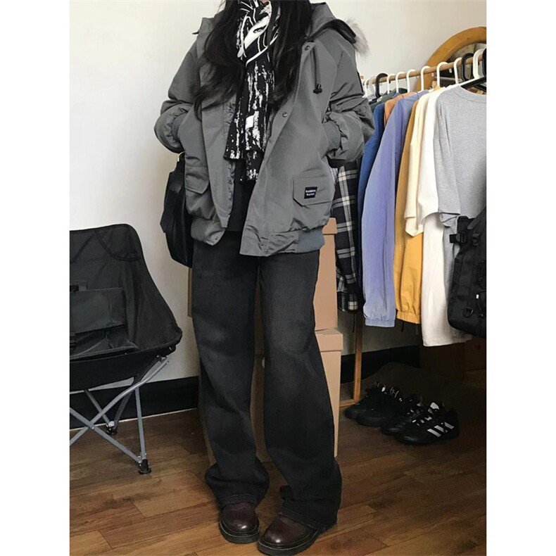 连帽毛领羽绒棉服男女冬季加厚派克服韩系小个子棉衣棉袄MY413,男装棉衣,星座1116A（原606A-3）