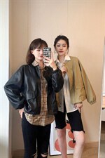 PU水洗皮外套，其它，e美格