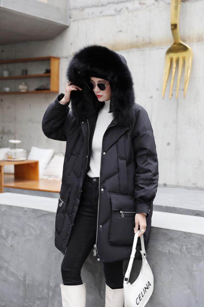 90白鸭绒，狐狸毛领，两色两码，其它，伊艺不舍