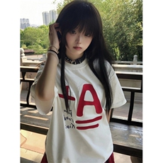 T0675-P25创意美式A加趣味印花短袖男女同款上衣，男装T恤，星座617A-2