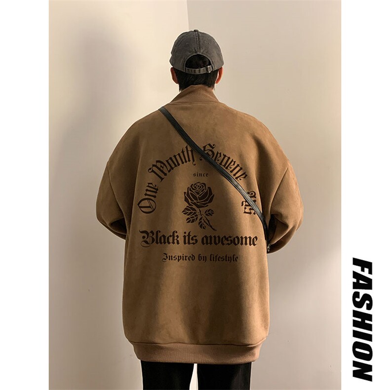 电商DSA028-JRLCT2220P55加绒加厚半高领麂皮绒卫衣限价78,男装卫衣,电商A028