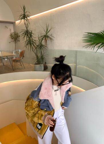 拼接款，女装，大图 DTU