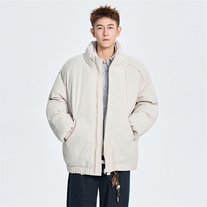 现货冬季美式休闲加厚雪山外套夹克立领纯色三防户外工装棉服图片