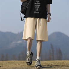 潮流百搭舒适清爽五分卫裤男宽松弹力华棉直筒短裤XD1716特批29，男装休闲裤，星座718