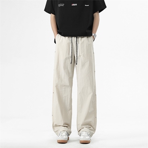 美式伞兵裤男春季高街vibe休闲长裤cleanfit阔腿裤子K2811P41控79图片