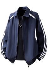 可二开美式学院风大码M-5XL棒球服夹克男立体白底JK78090P75控118，男装夹克，星座227-7