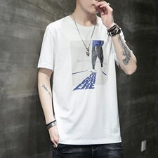 2021夏季新款潮男个性印花短袖T恤青少年宽松圆领t恤CYDT9279-P25，男装T恤，电商A128