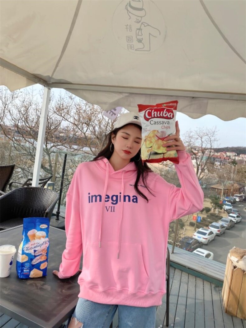 休闲时尚戴帽卫衣，女装卫衣/绒衫，泽妤