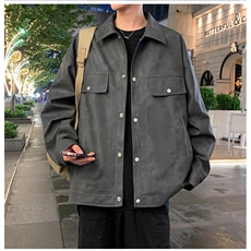 夜景机动皮衣工装美式潮牌皮夹克外套光板二开A406JK1230特P83，男装夹克，星座309（原A406）