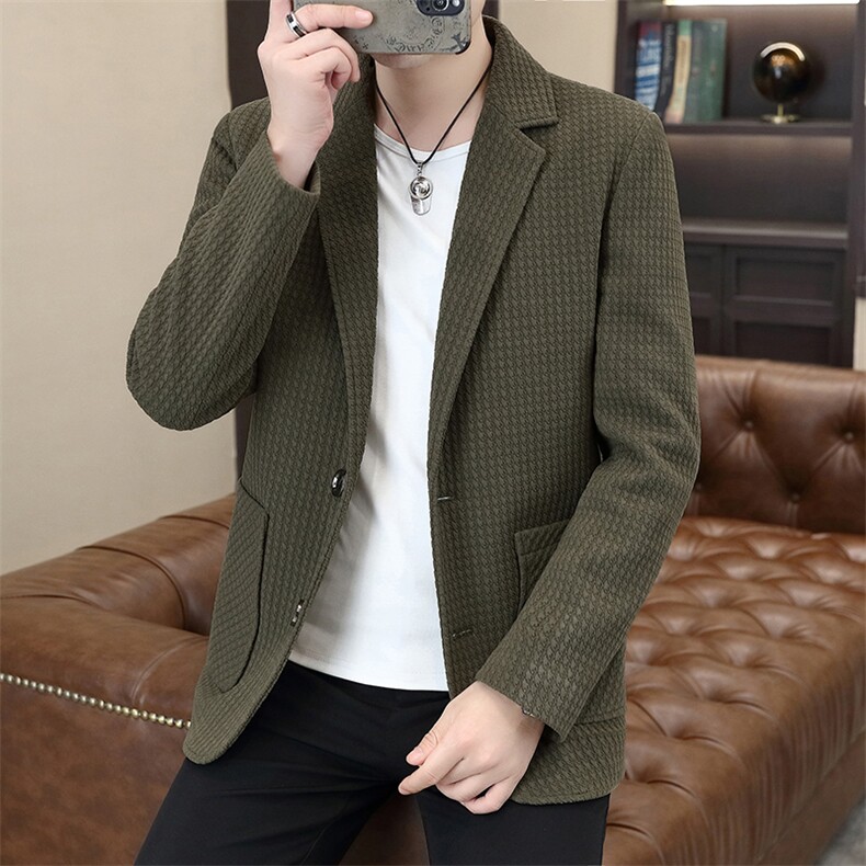 秋季新款高品质西装领夹克男休闲百搭外套上衣N7901-P110,男装夹克,星座310B-3